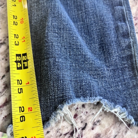 LUCKY BRAND Bridgette Skinny Women 6 28W 27L Fray Cuff Stretch Denim Blue Jean - Picture 9 of 11